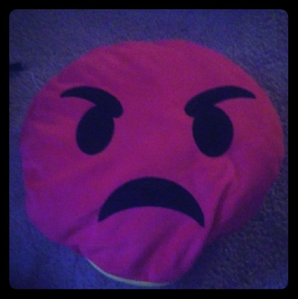 Reversible Emoji pillow